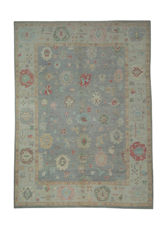 Handwoven Oushak Rug 8'10" x 12' #17431