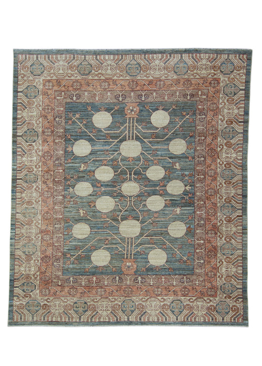 Handwoven Oushak Rug 8'3" x 9'8" #17504