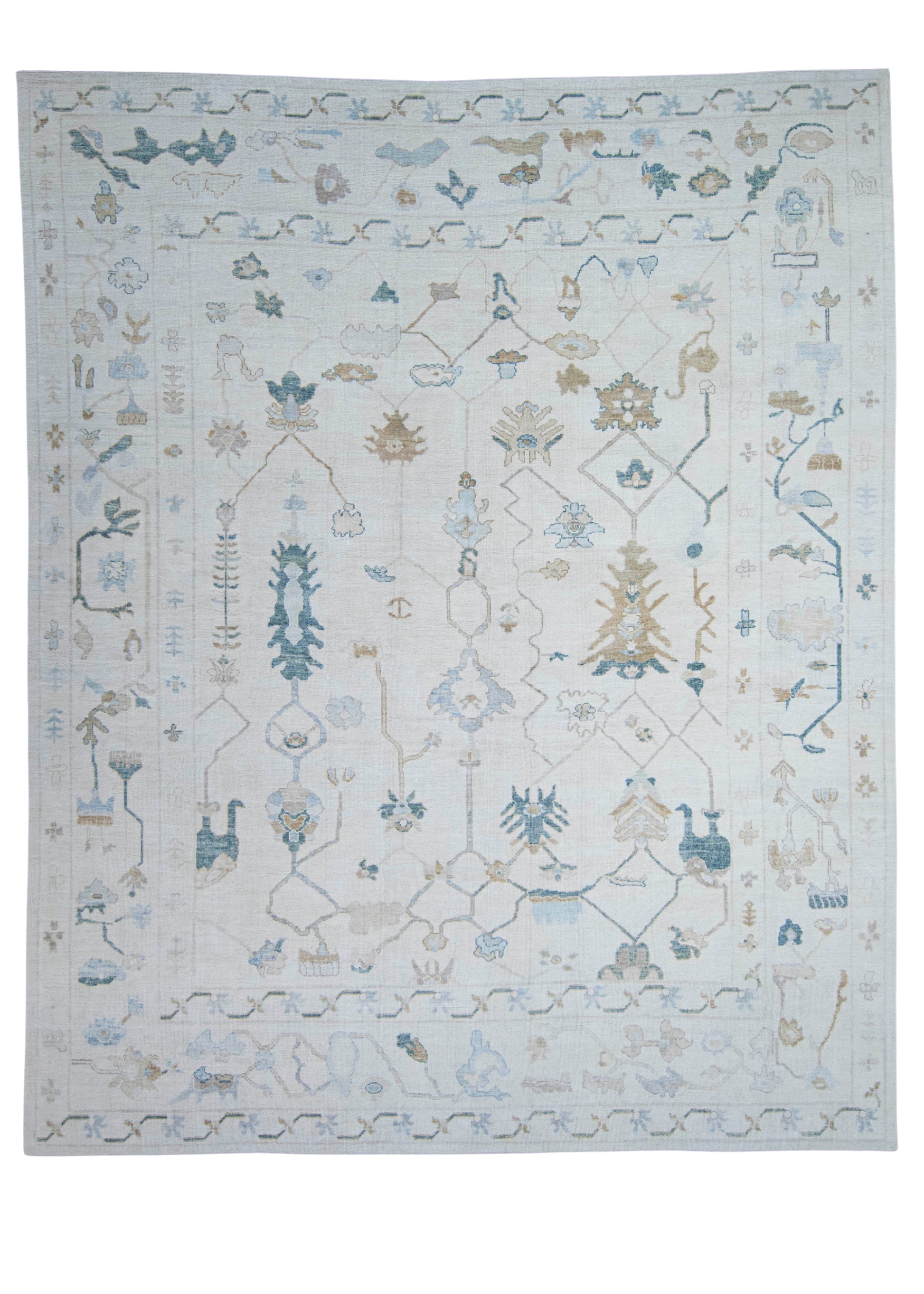 Turkish Oushak Rug 12'9" x 15'10" #20384