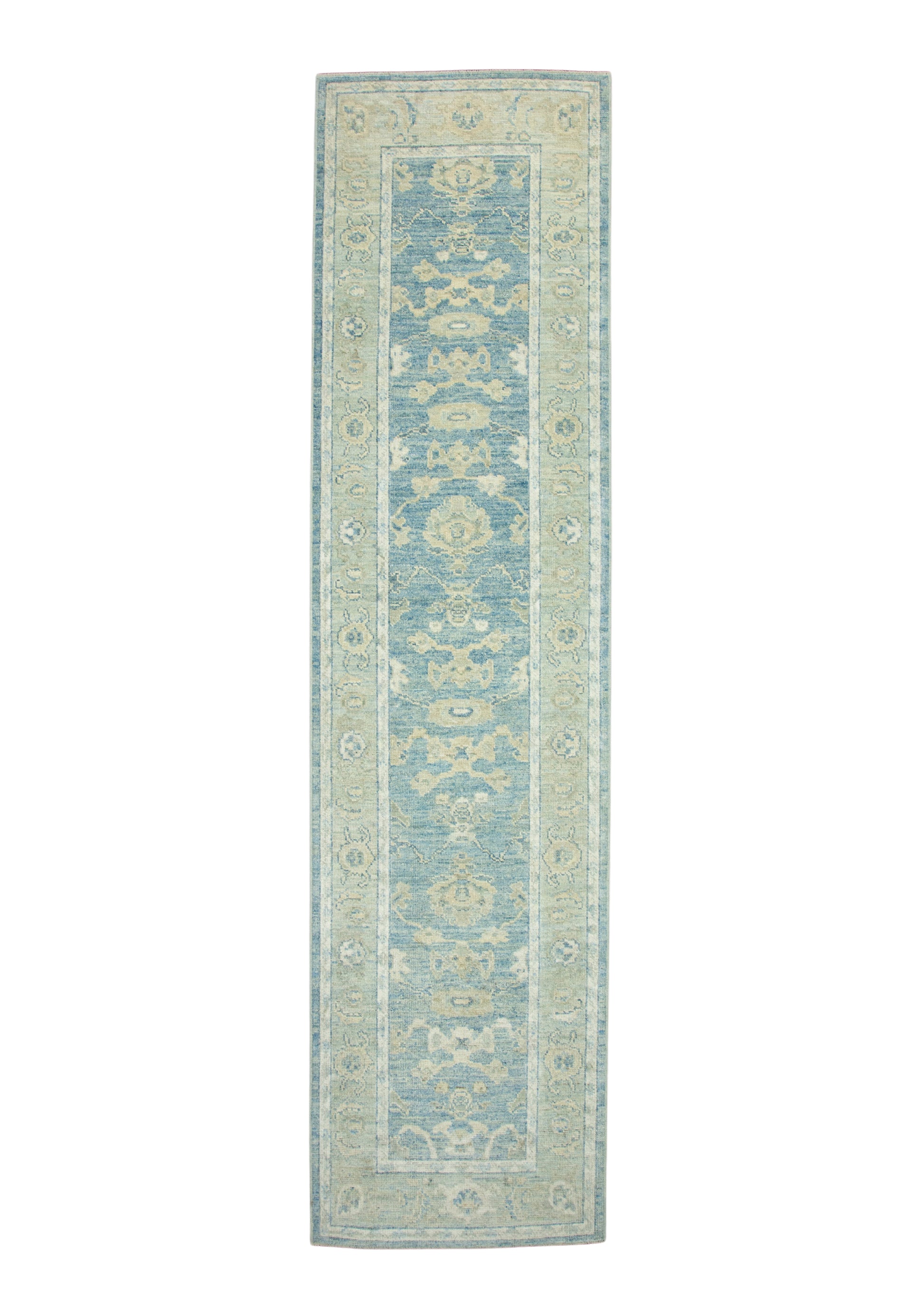Turkish Oushak Runner Rug 3' x 11'10" #17814