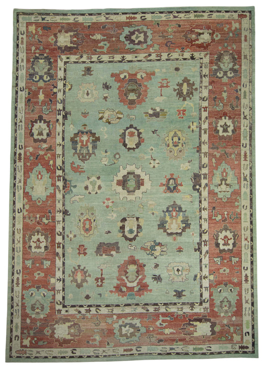 Turkish Oushak Old Wool Rug 14'1" x 20'2" #18011