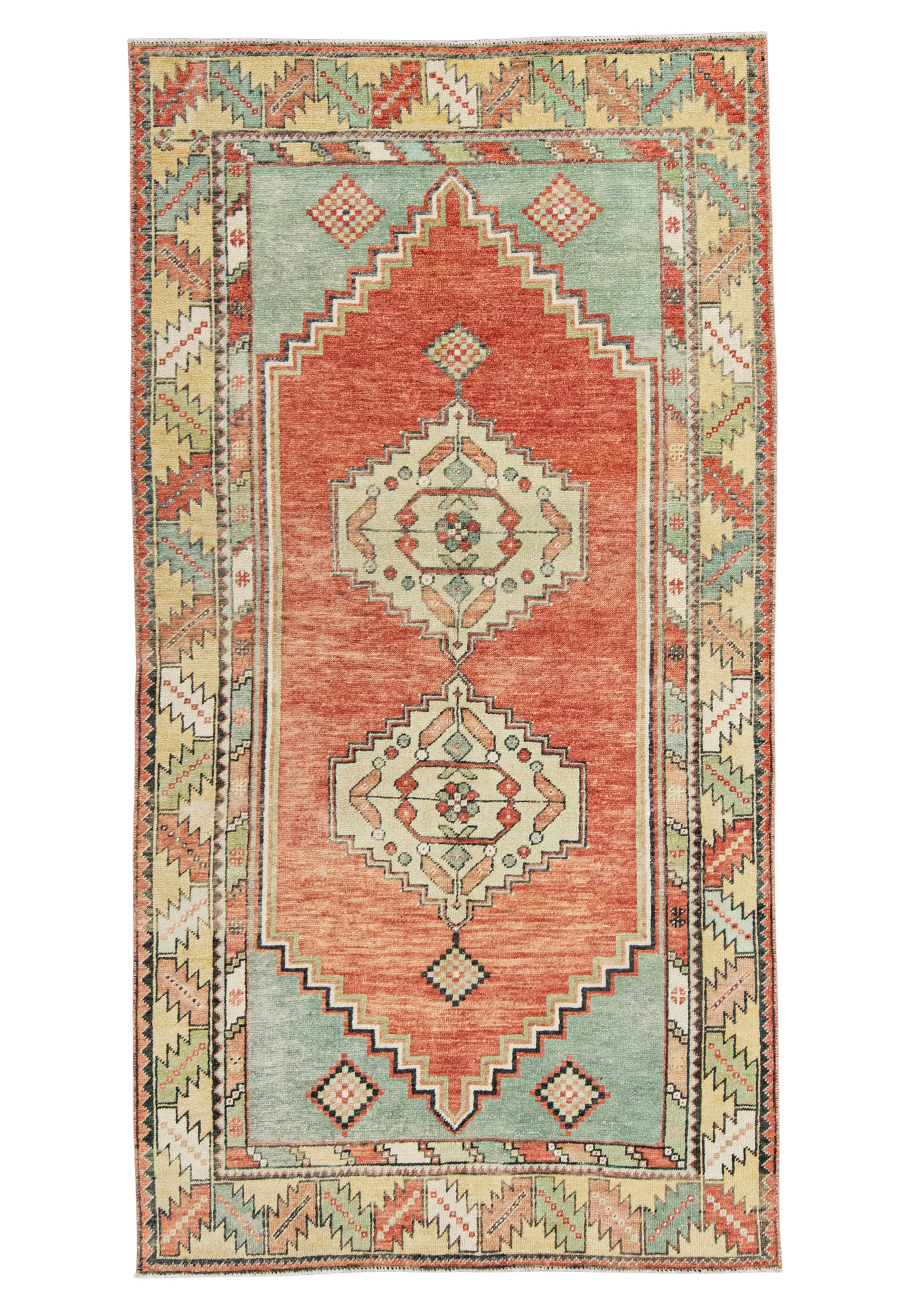 Turkish Vintage Rug  3'9" x 7'1" #21128
