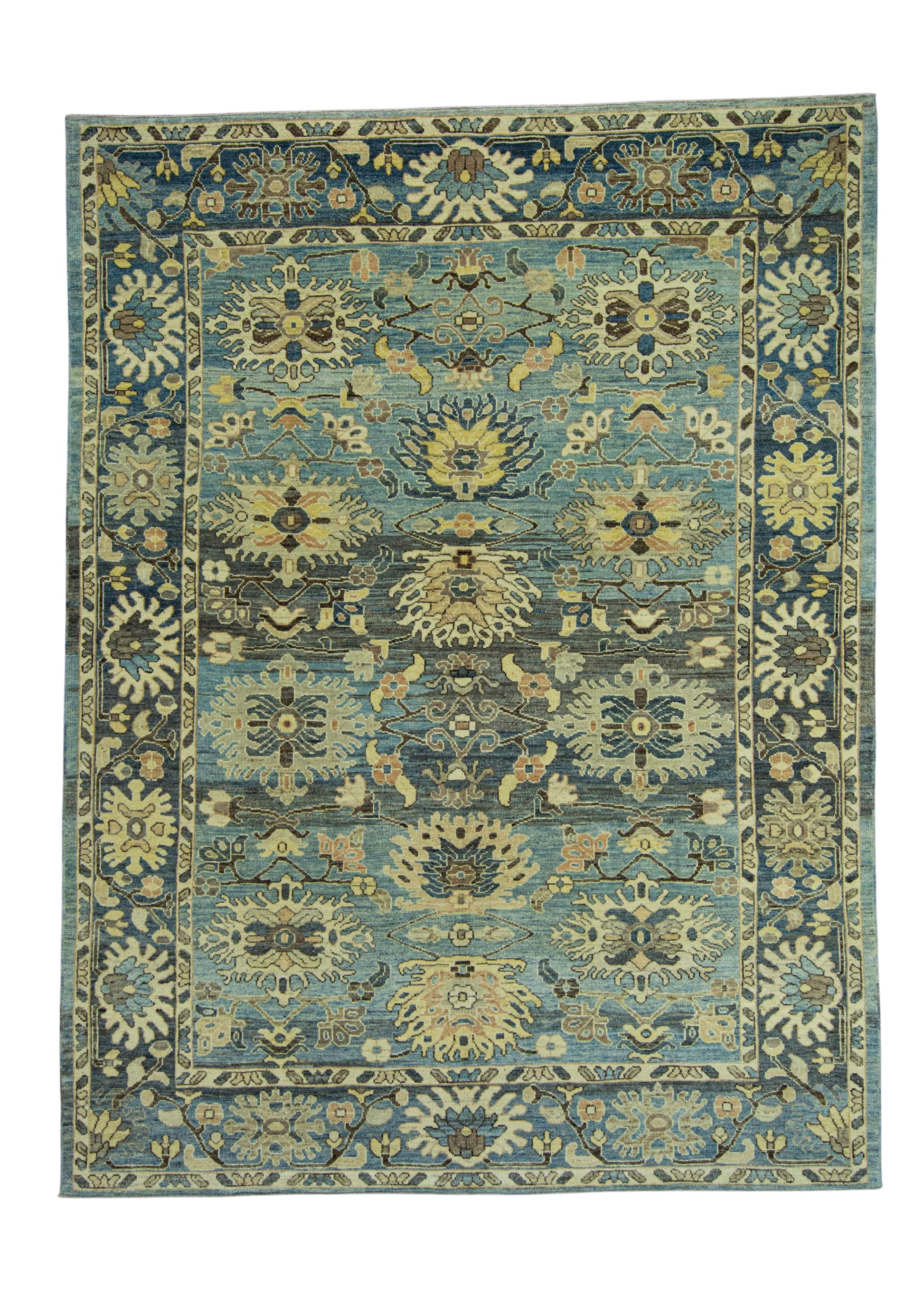 Turkish Oushak Old Wool Rug  9'1" x 12'1" #30145