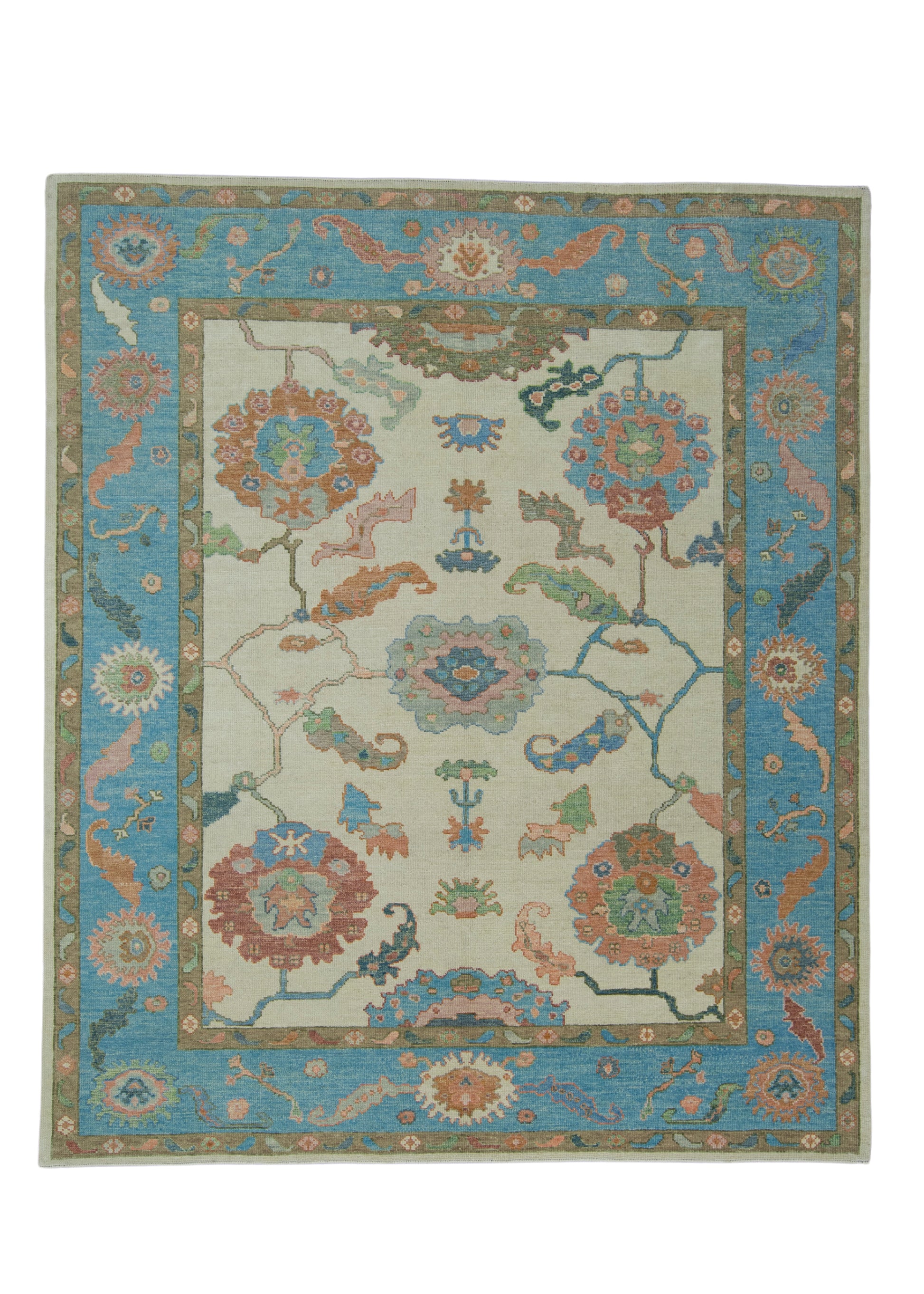 Turkish Oushak Rug 8'5" x 9'11" #17210