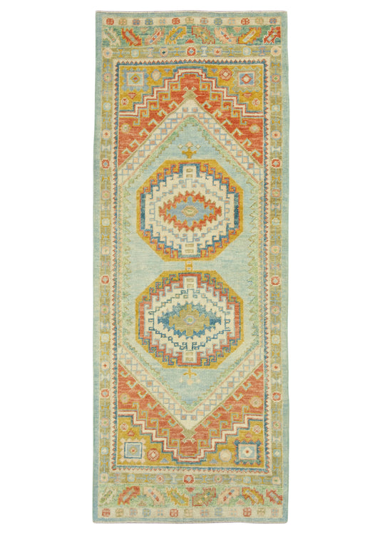 Turkish Oushak Rug 2'11" x 7'7" #18004