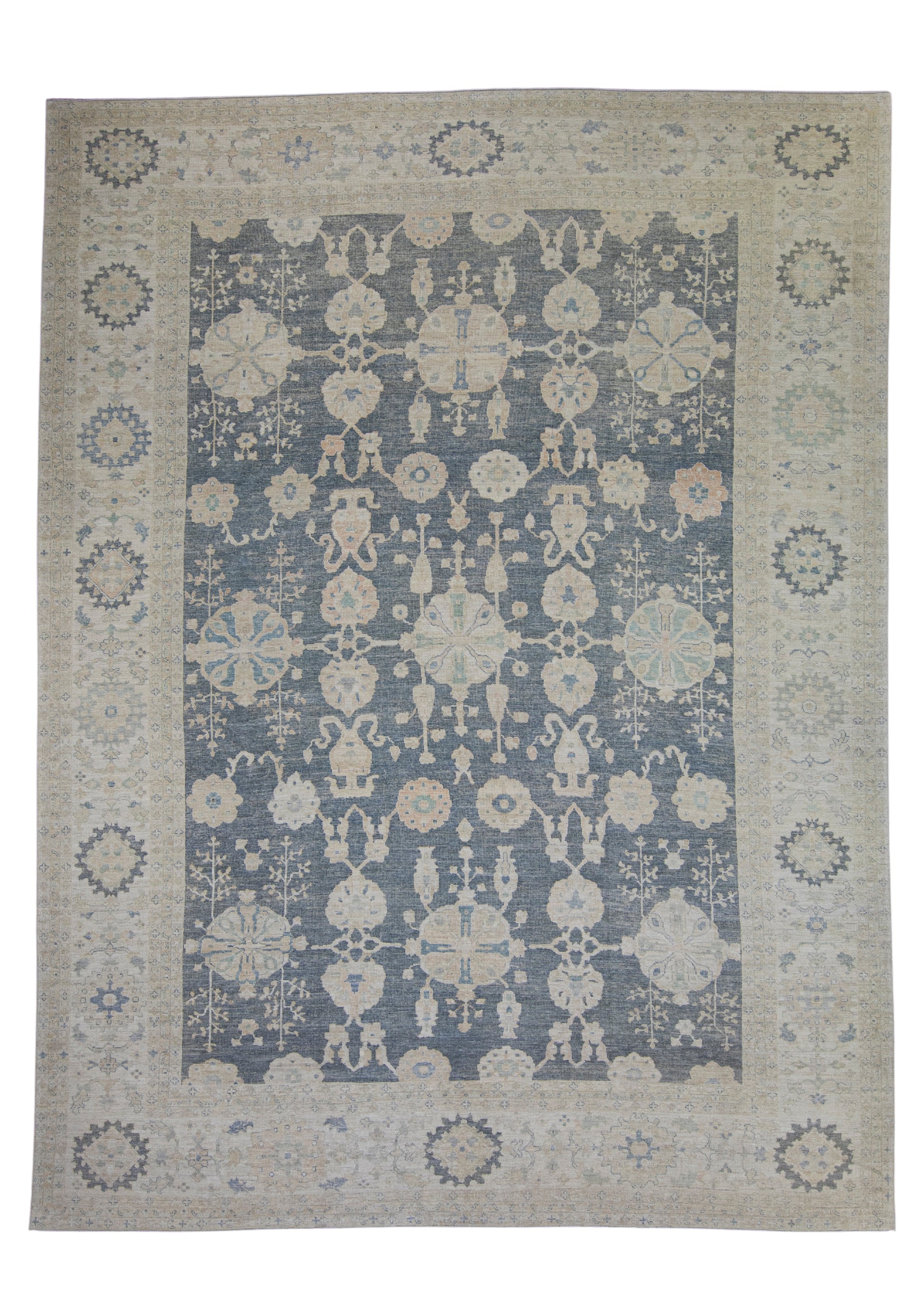 Turkish Antique Look Oushak Rug 12'11" x 17'2" #16526