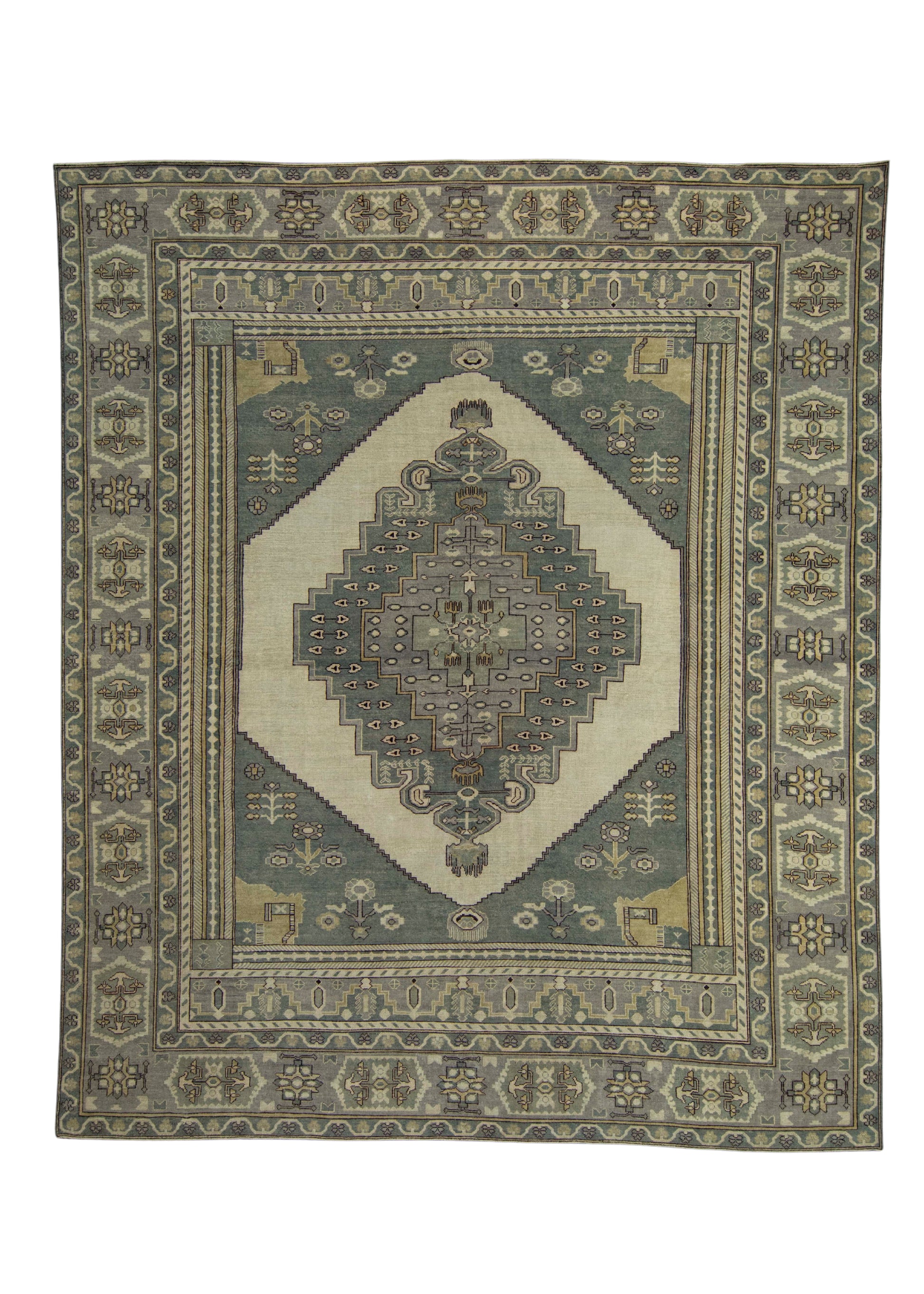 Turkish Oushak Rug 12'2" x 14'5" #18681