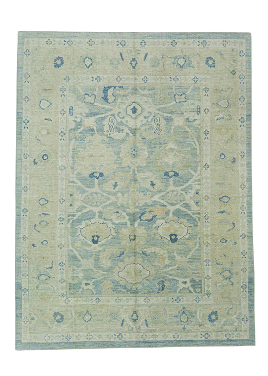 Turkish Oushak Rug 9'2" x 12'2" #17787