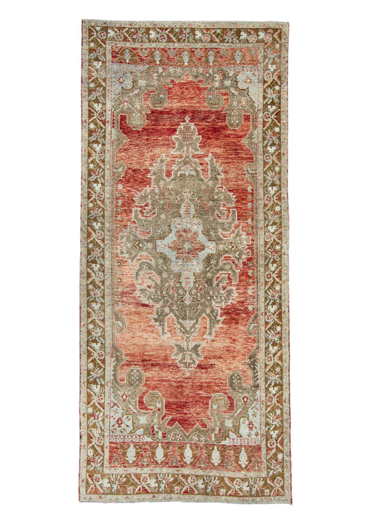 Turkish Vintage Runner Rug 4'8" x 10'8" #17803