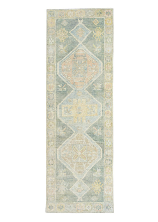 Turkish Oushak Rug 2'8" x 8'4" #18005