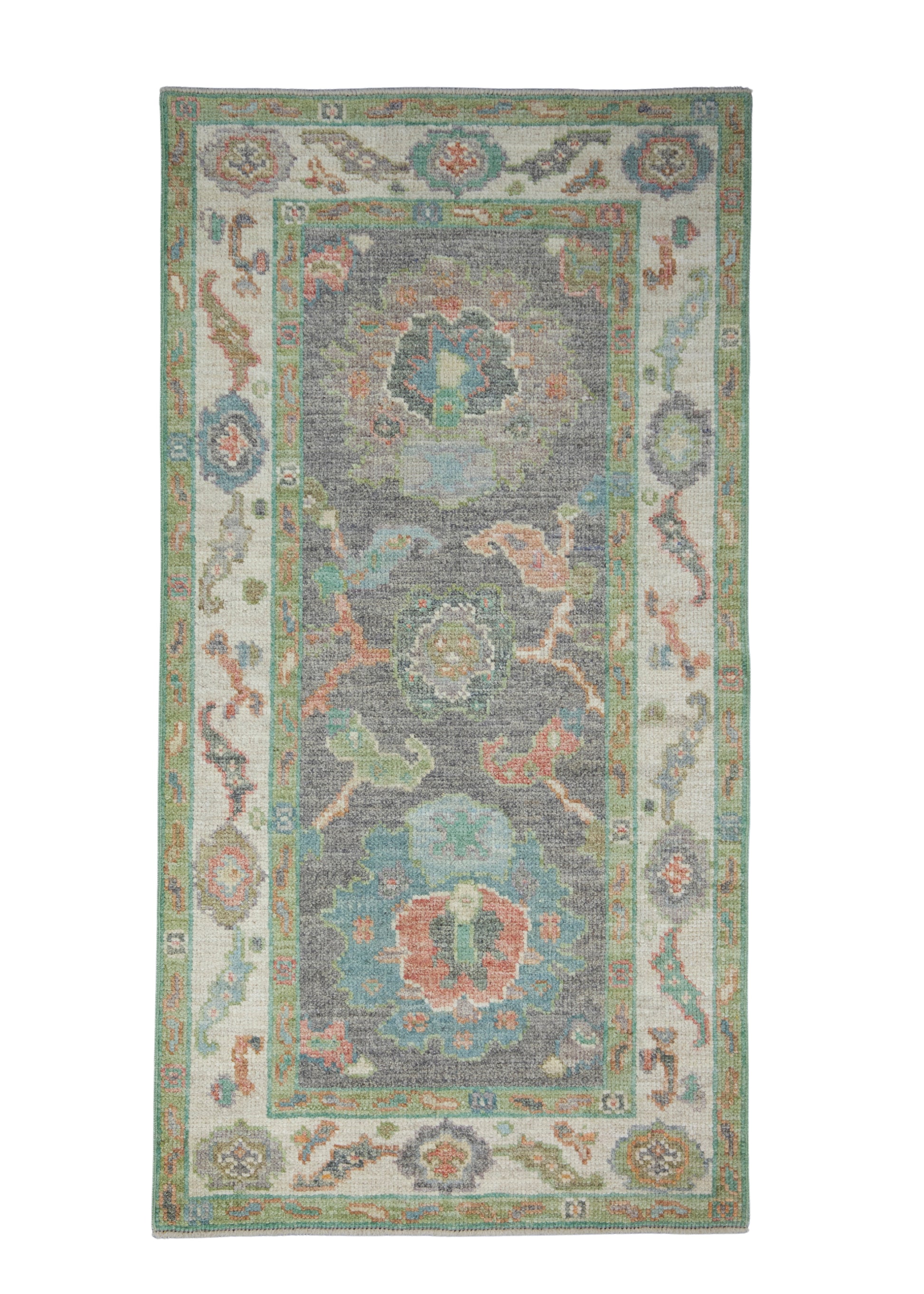 Turkish Oushak Rug 2'8" x 5'1" #17469