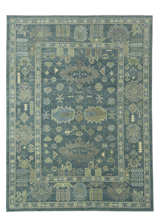 Turkish Oushak Rug 9'5" x 12'7" #17737