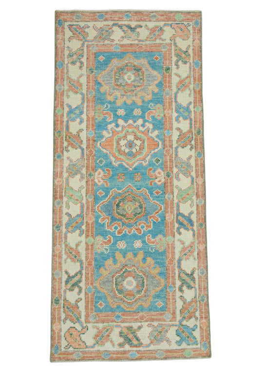 Turkish Oushak Rug 2'7" x 5'10" #17660