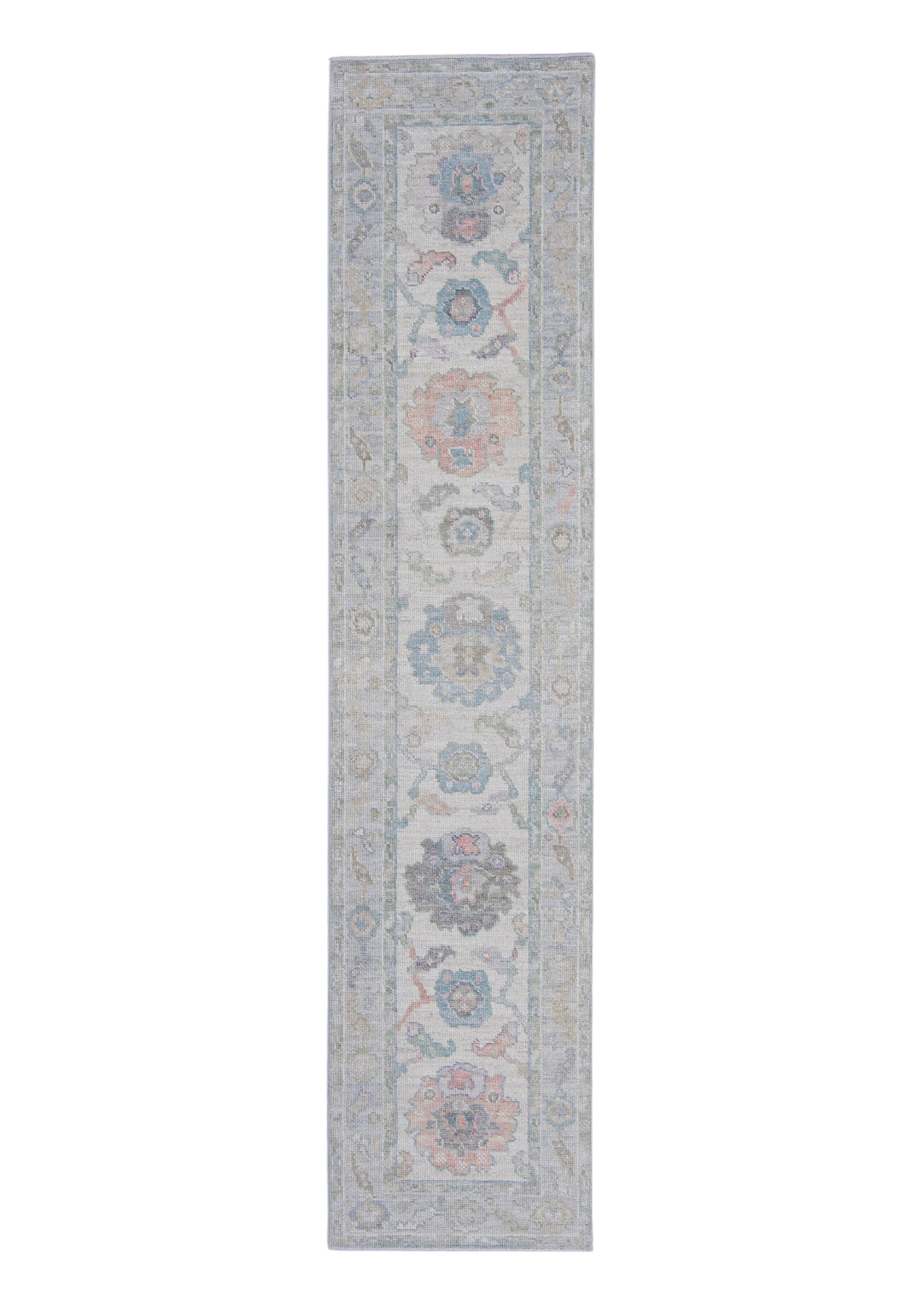 Turkish Oushak Runner Rug 2'3" x 10'2" #16242