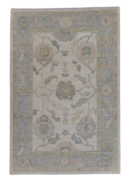 Turkish Oushak Rug 4'2" x 6'3" #16069