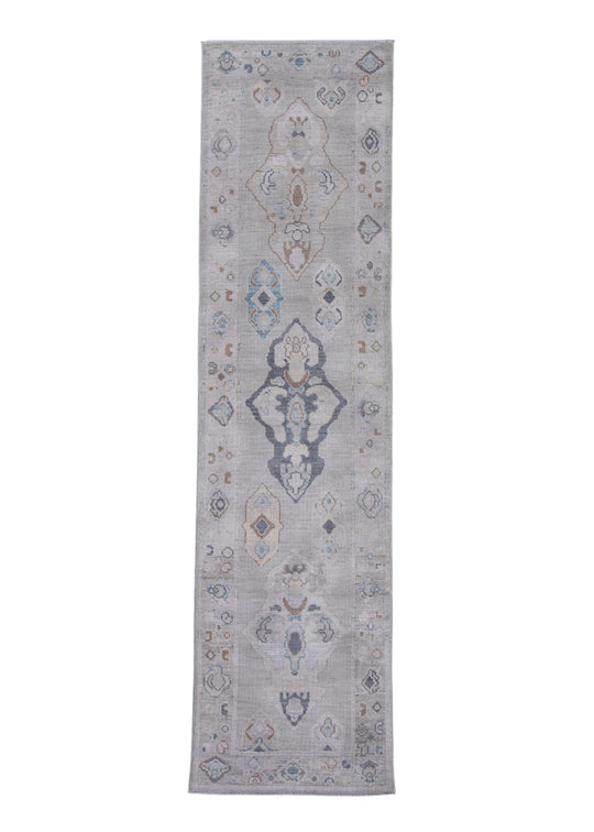 Turkish Oushak Rug 2'10" x 10'8" #16923
