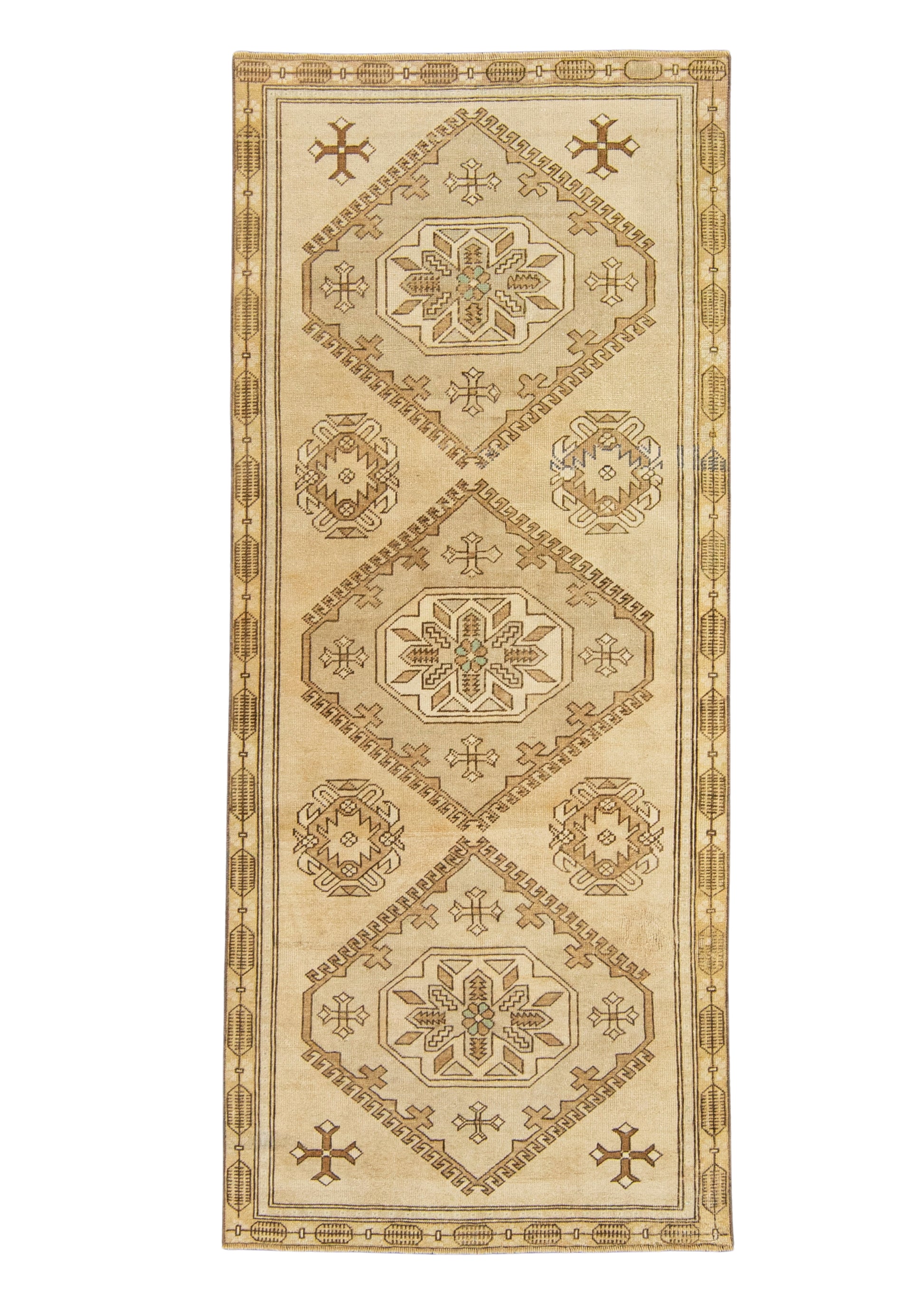 Turkish Vintage Rug  3'3" x 7'8" #22635