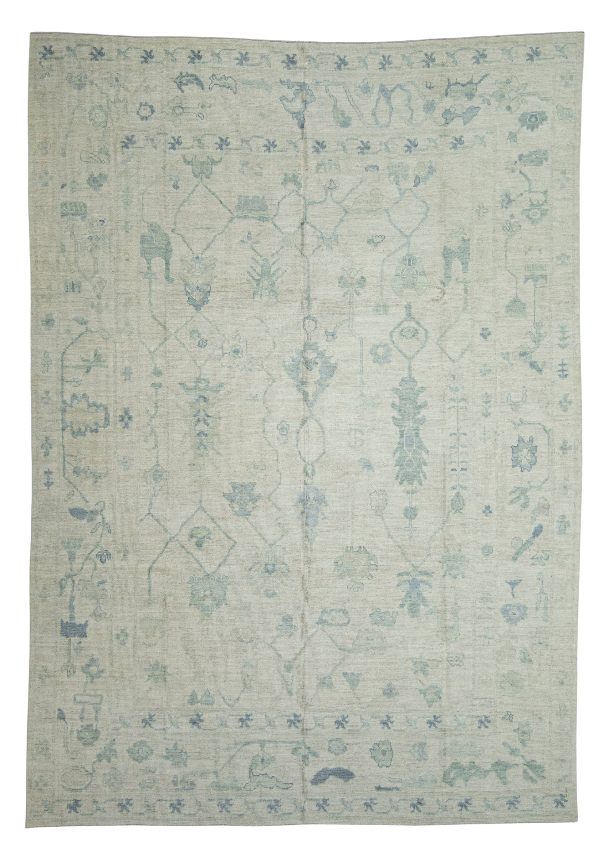 Turkish Oushak Rug 9' x 12'9"  #22636