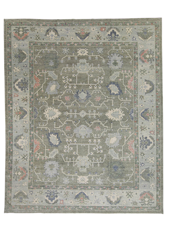 Turkish Oushak Rug 12'1" x 14'10" #16718