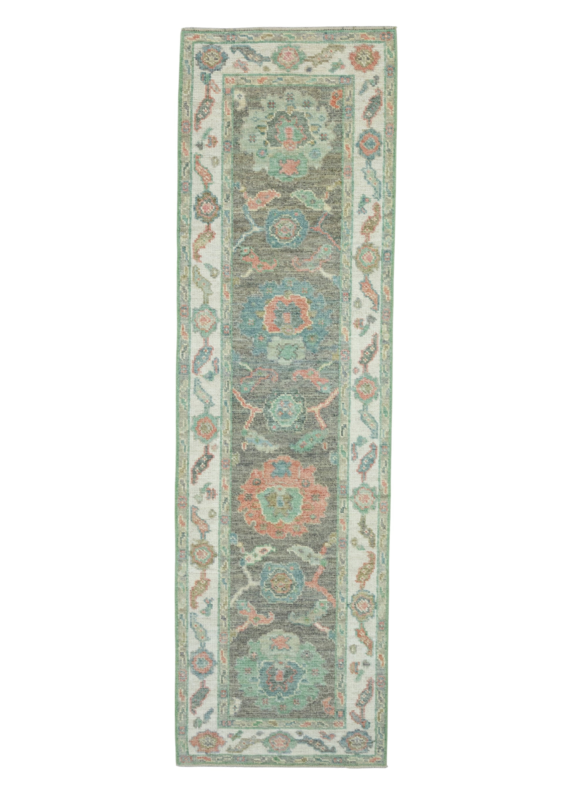 Turkish Oushak Runner Rug 2'4" x 7'10" #17549