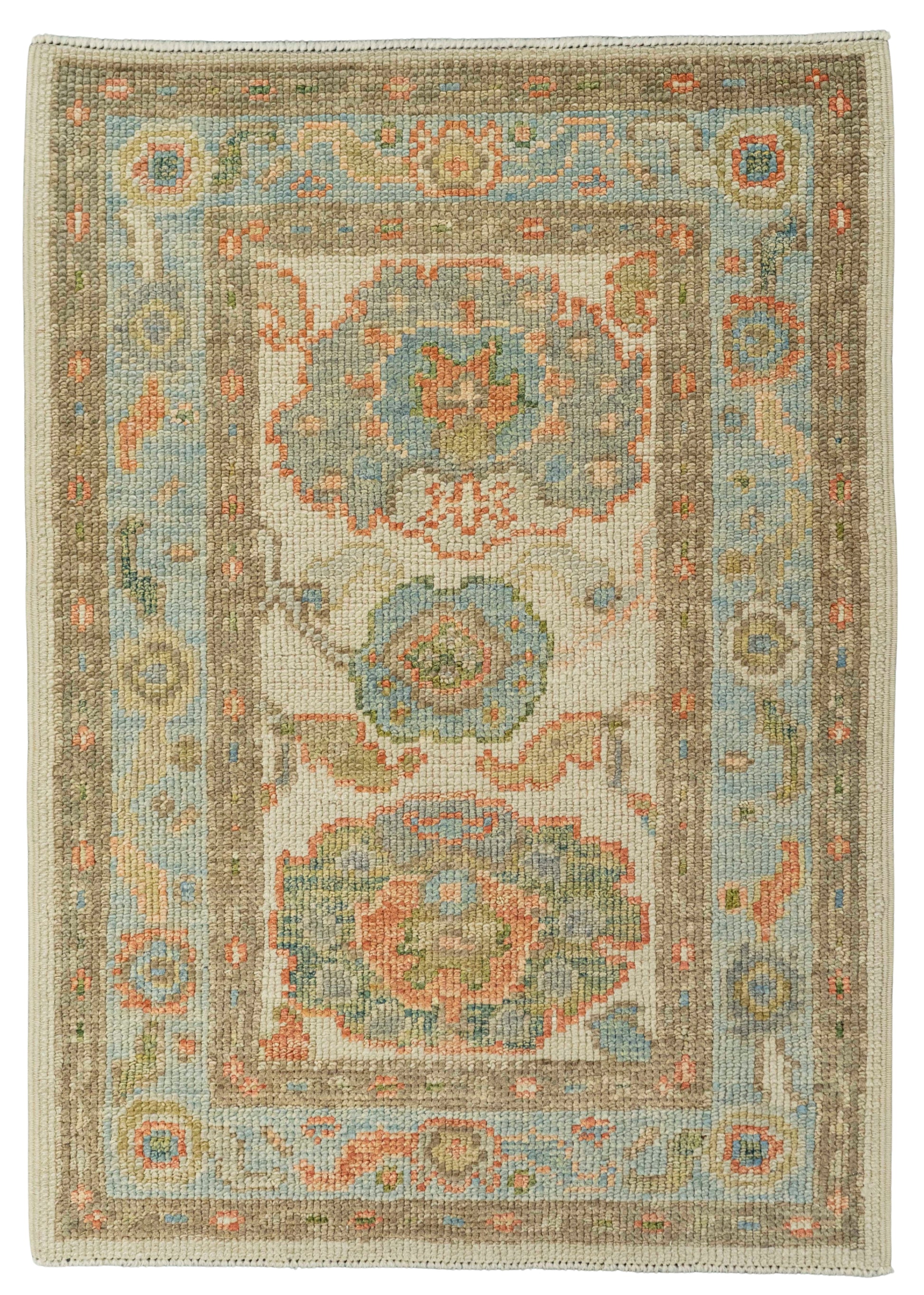 Turkish Oushak Rug 2'3" x 3'1" #22228