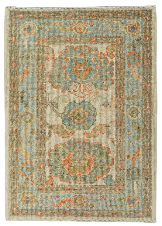 Turkish Oushak Rug 2'3" x 3'1" #22228