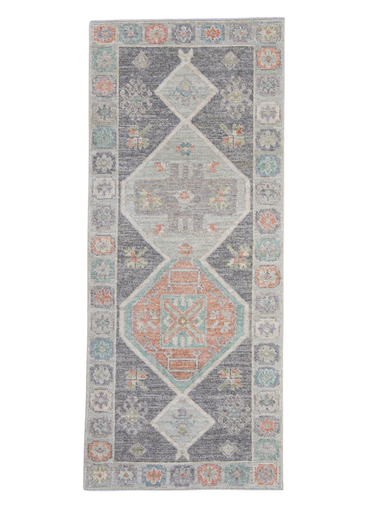 Turkish Oushak Rug 2'10" x 6'7" #16368