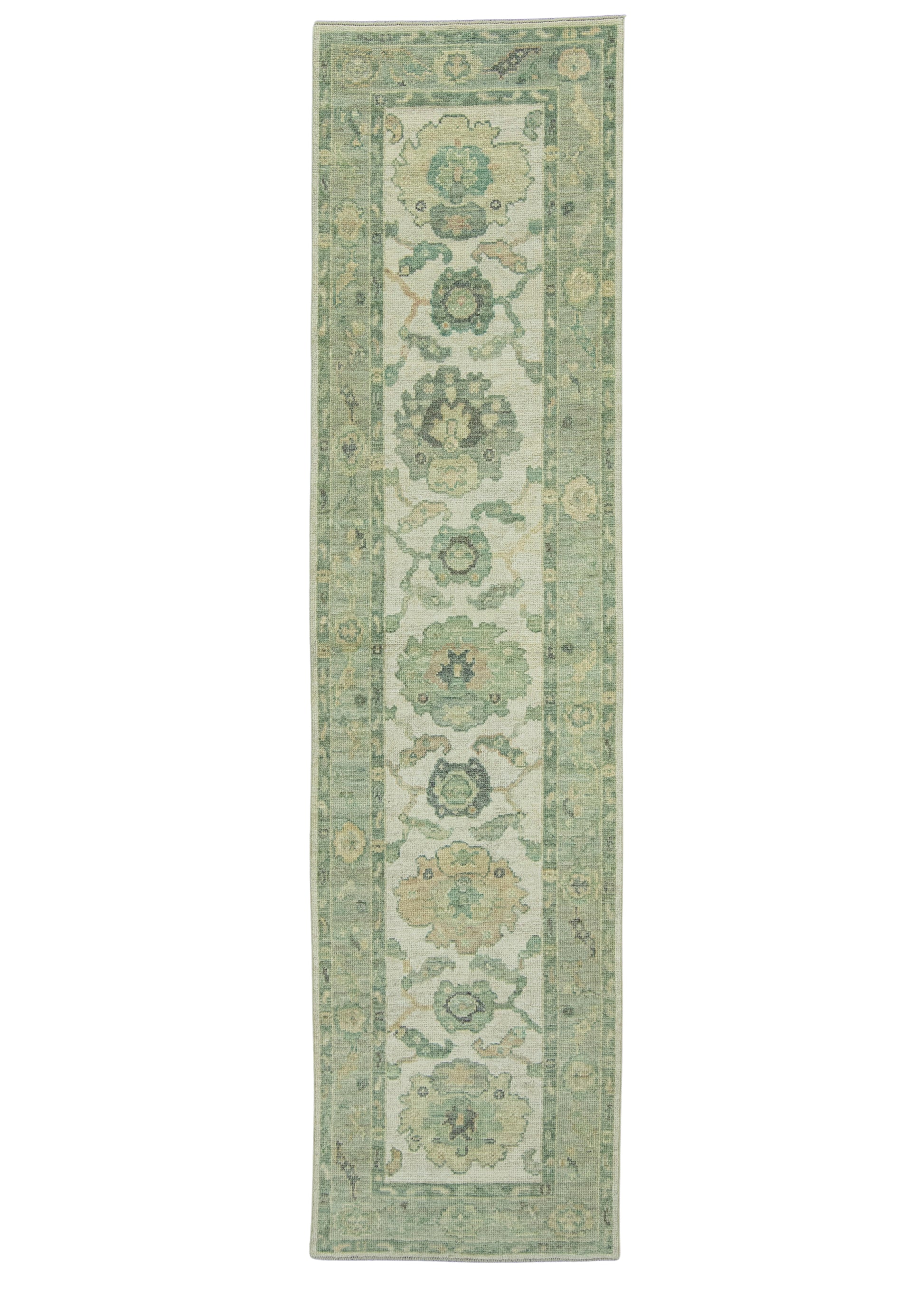 Turkish Oushak Rug 2'7" x 10'3" #19461