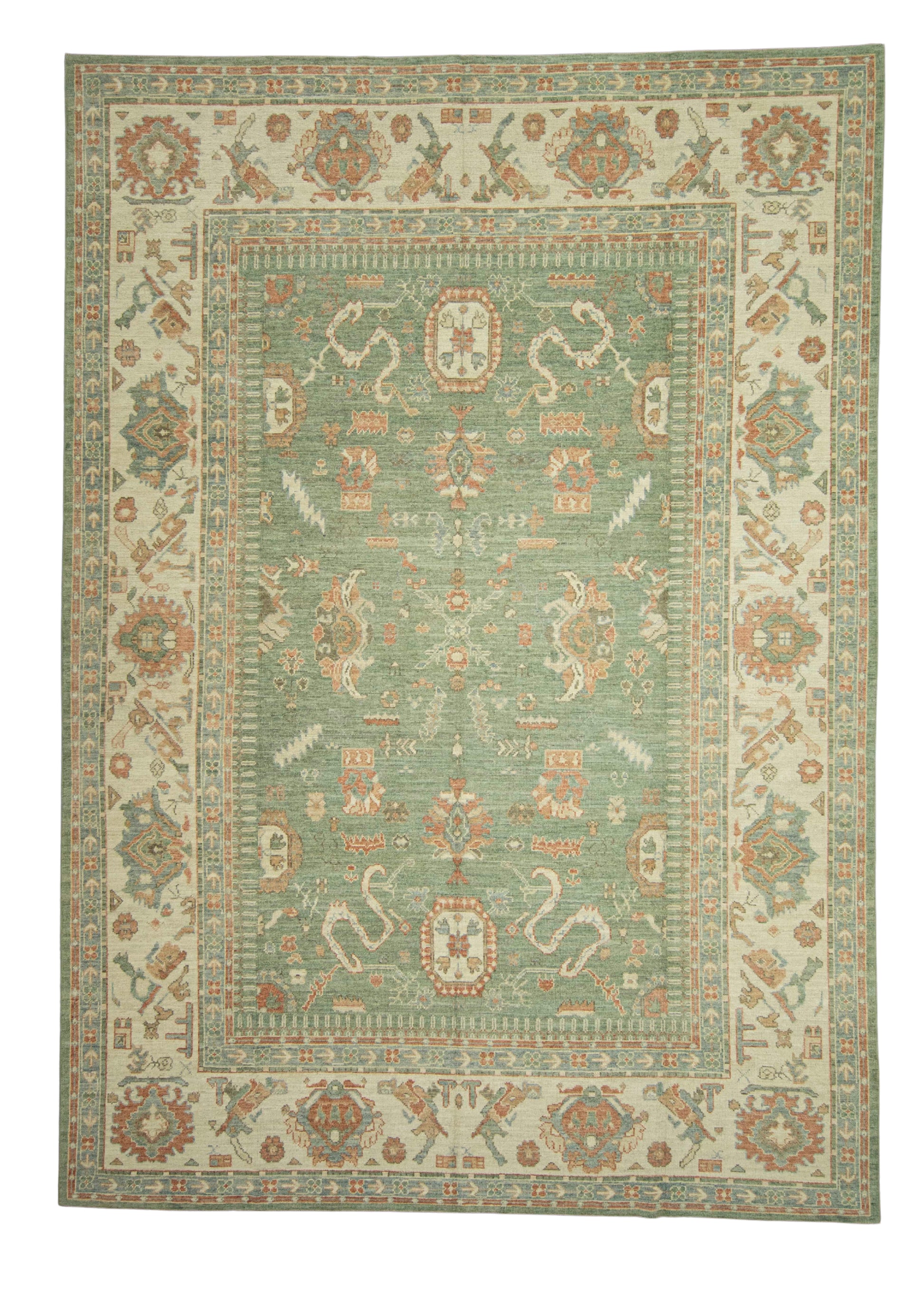 Turkish Oushak Rug 10'2" x 14'4" #23012
