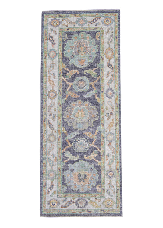 Turkish Oushak Rug 2'5" x 6' #16504