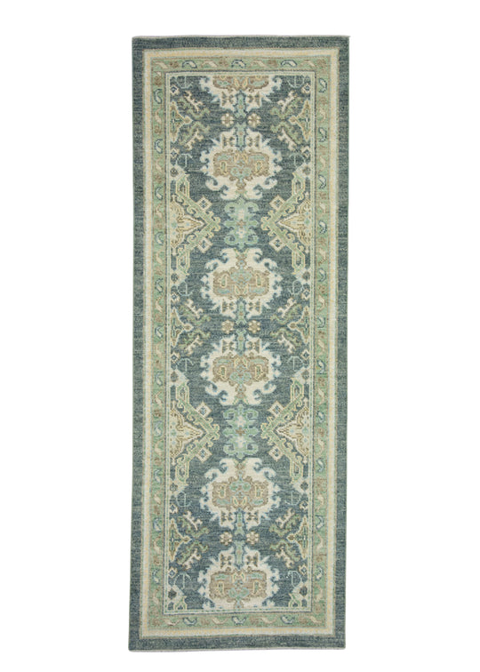 Turkish Oushak Runner Rug 2'10" x 7'10" #17390
