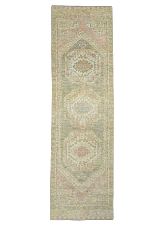 Turkish Oushak Runner Rug 2'11" x 10' #17441