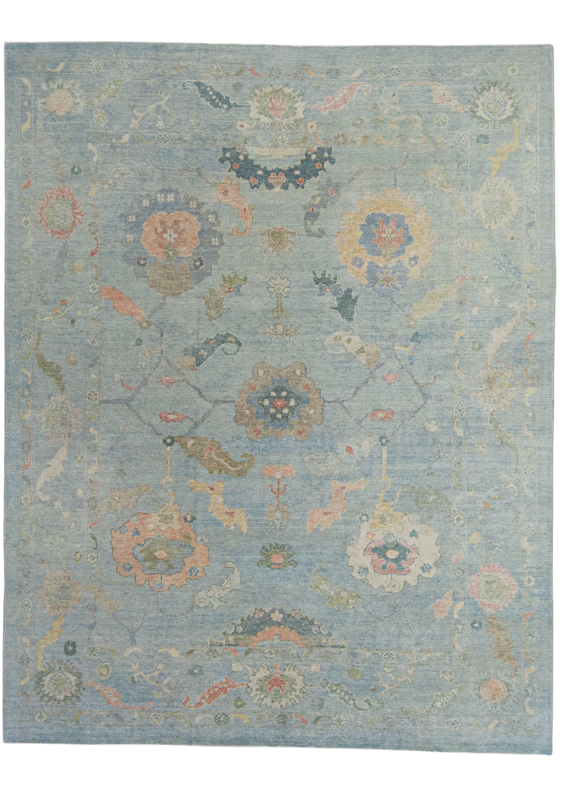 Turkish Oushak Rug 9'4" x 11'10" #20377