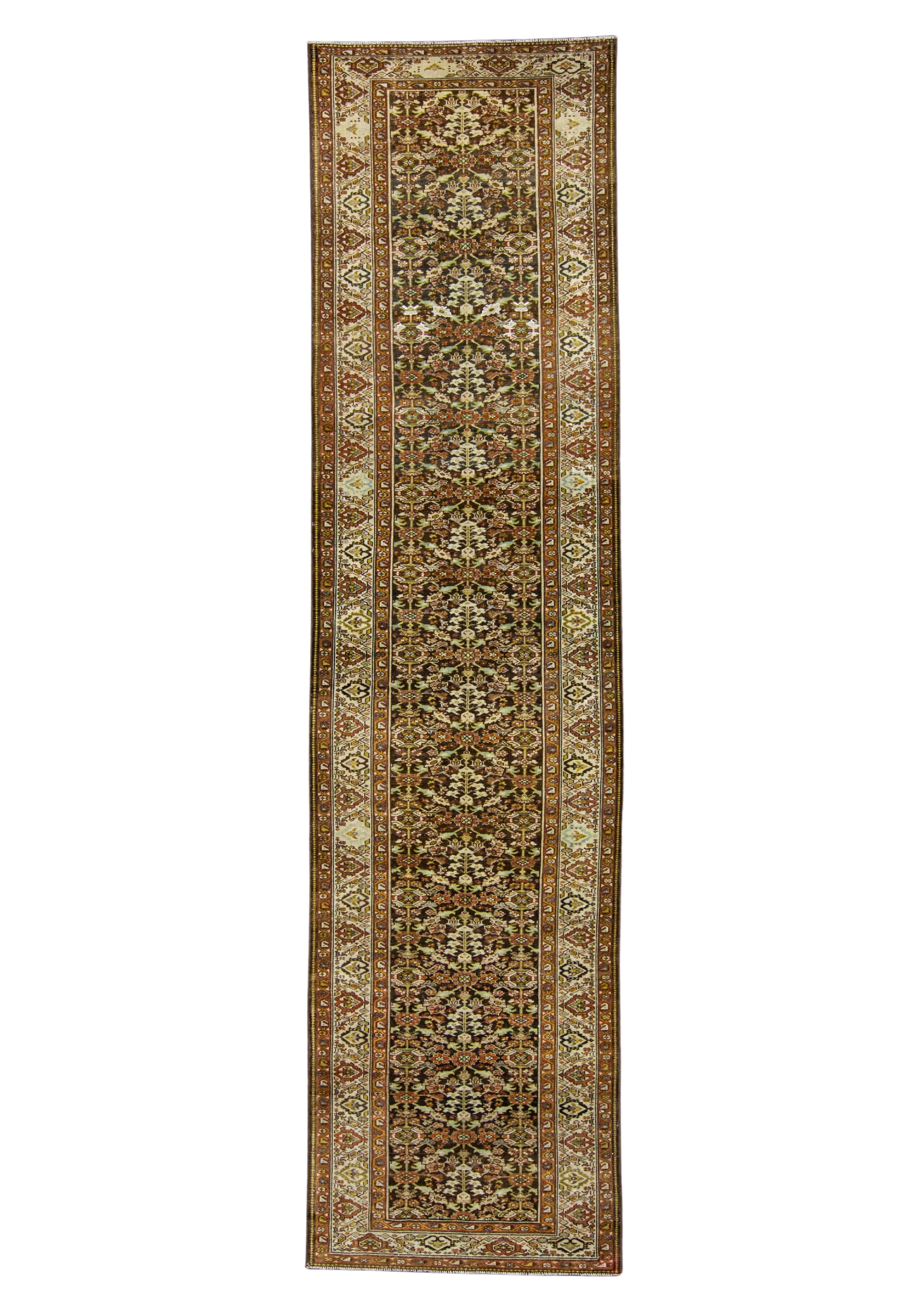 Turkish Antique Runner Rug 3'5" x 13'1" #23668