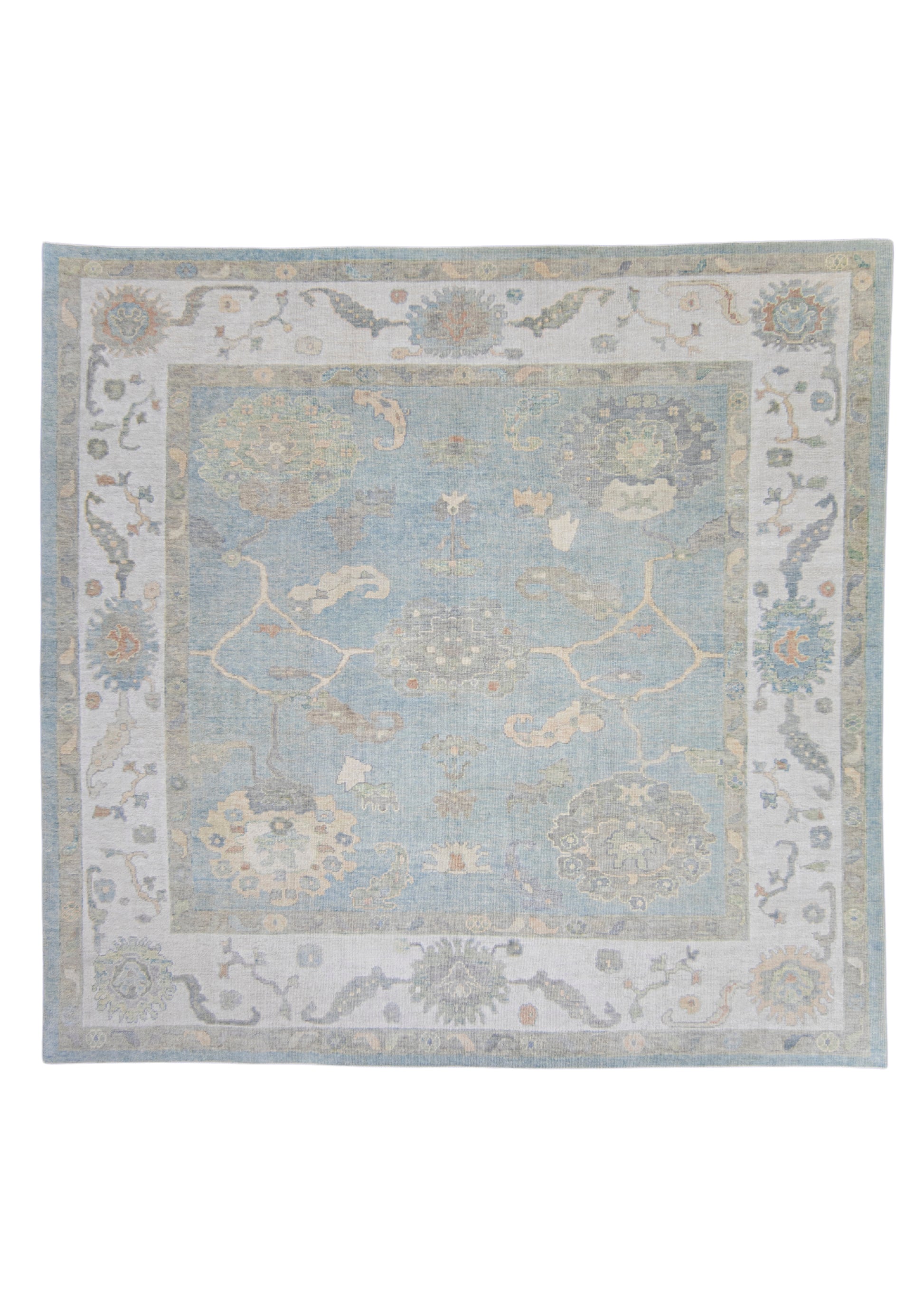 Square Turkish Oushak Rug 10'3" x 10' #17020