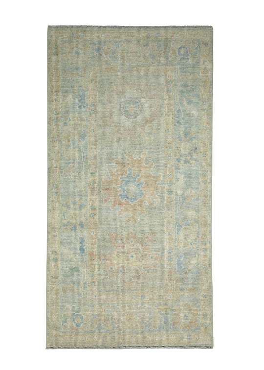 Turkish Oushak Rug 2'7" x 5' #17493