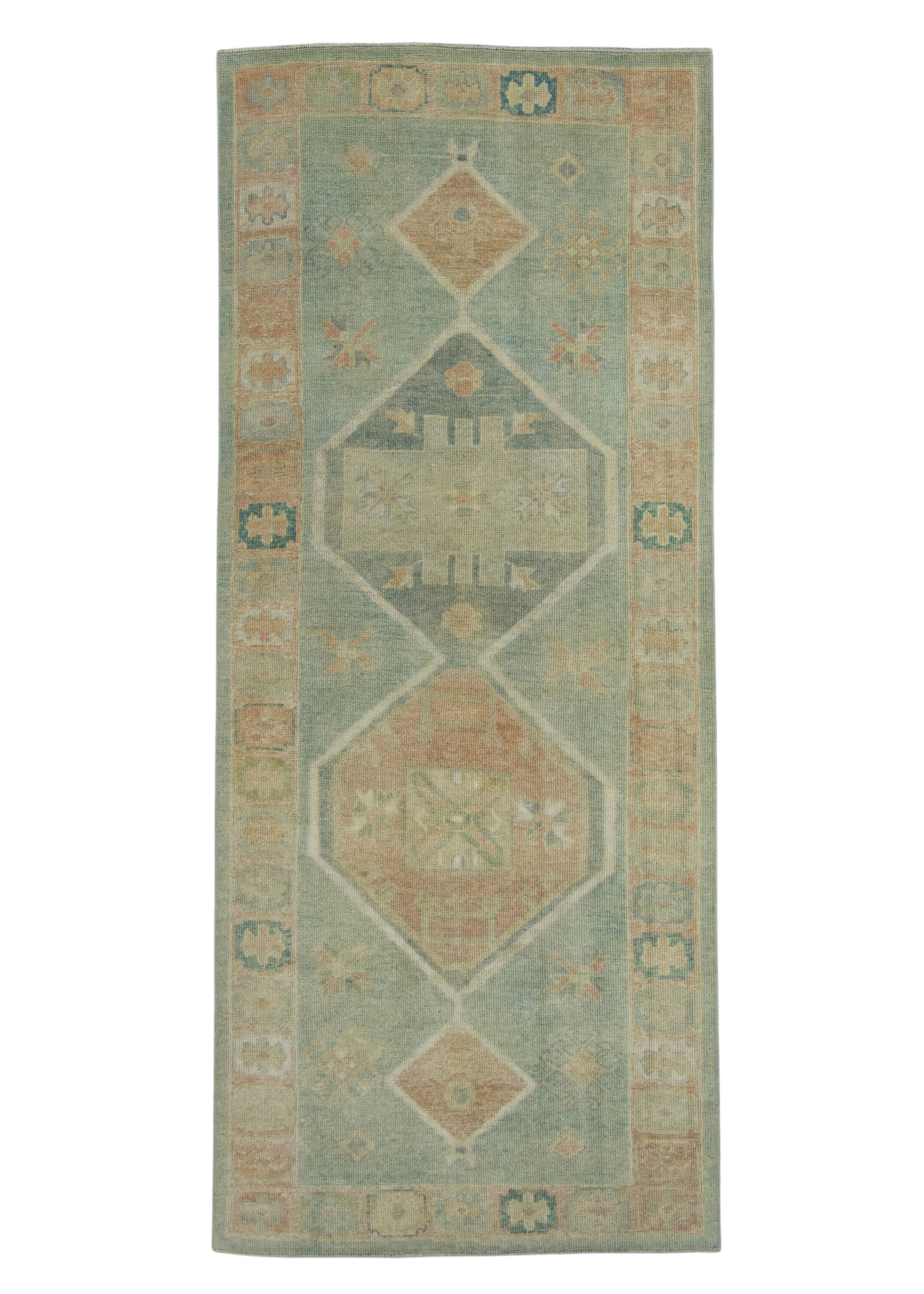 Turkish Oushak Rug 4' x 9'6" #18017
