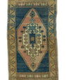 Turkish Mini Rug Oriental Hand Knotted Vintage Rug 1'10" x 3'3" #20716