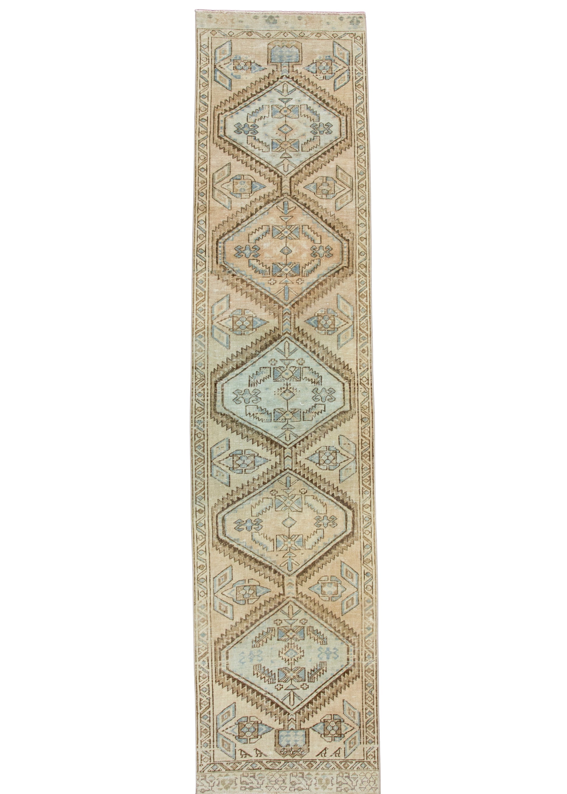 Turkish Vintage Anatolian Runner Rug 2'5" x 10'5" #17515