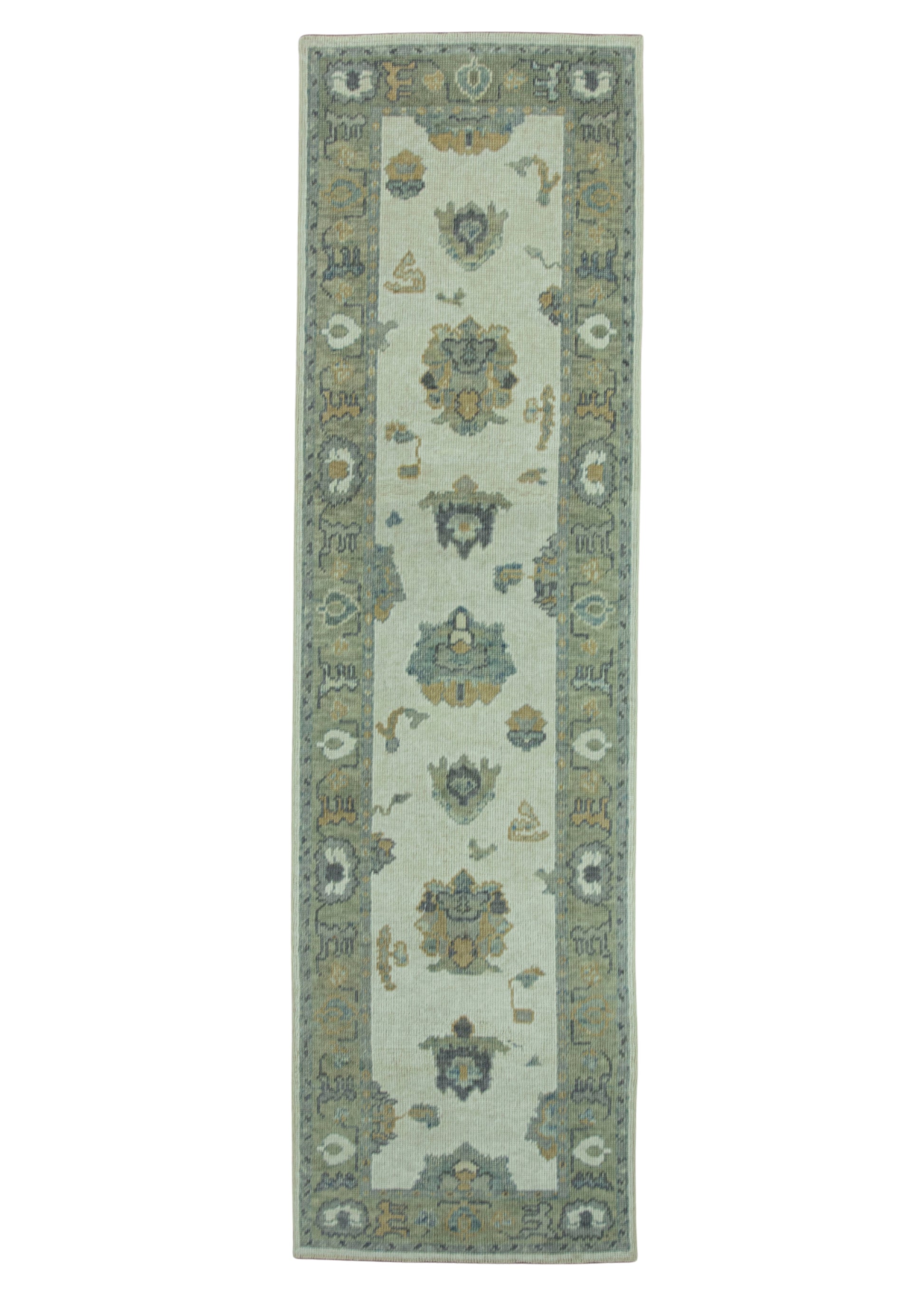 Turkish Oushak Rug 2'5" x 8'6" #19131