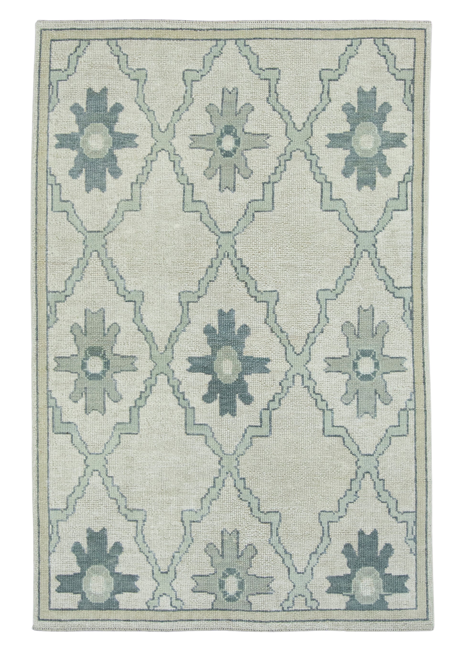 Turkish Oushak Rug 4'1" x 6'2" #18092