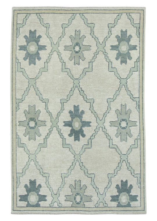 Turkish Oushak Rug 4'1" x 6'2" #18092