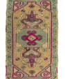 Turkish Mini Rug Oriental Hand Knotted Vintage Rug 1'6" x 2'6" #21186