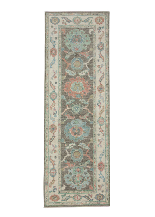 Turkish Oushak Runner Rug 2'9" x 8'2" #17501