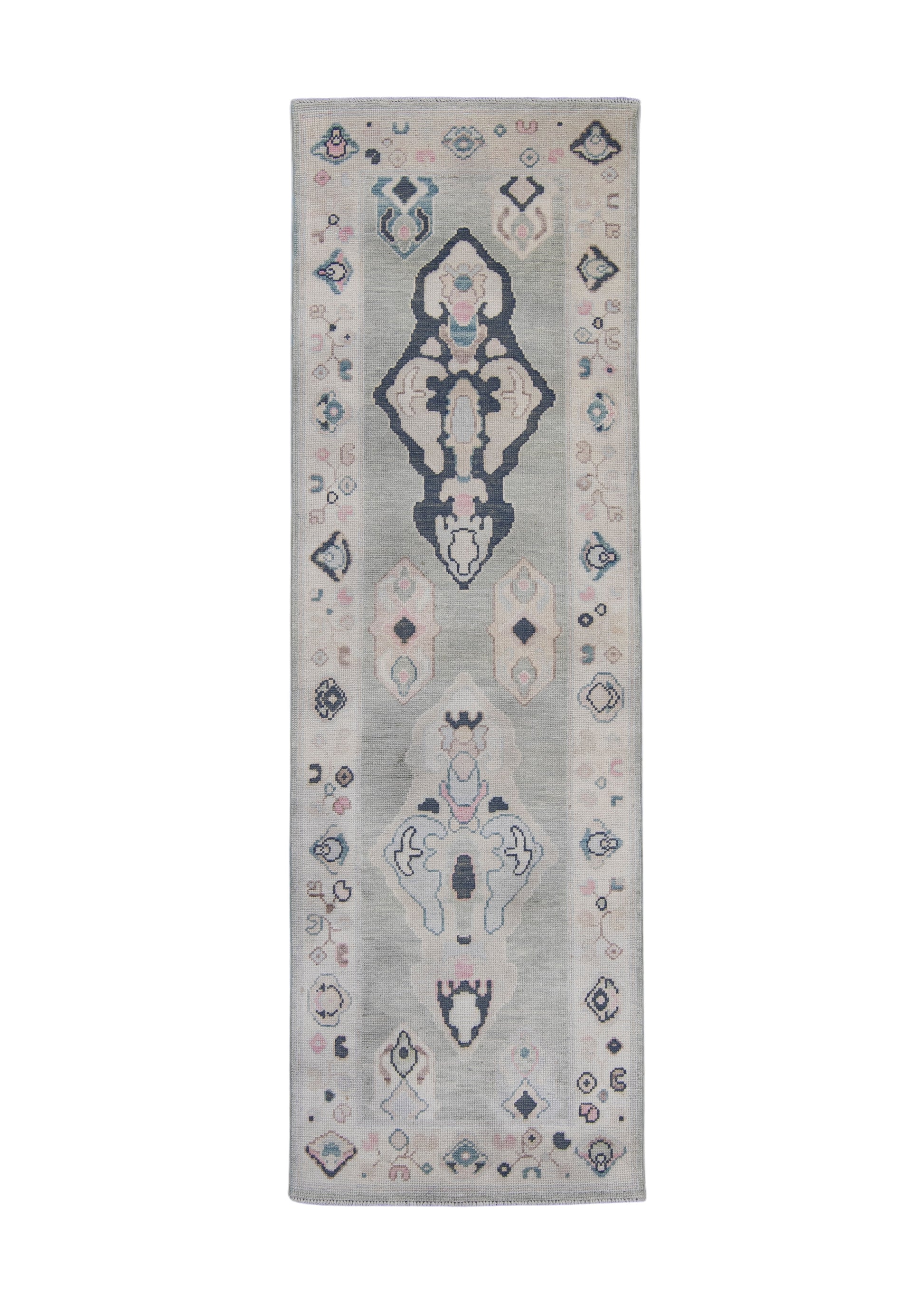 Turkish Oushak Rug 2'9" x 8'6" #16924