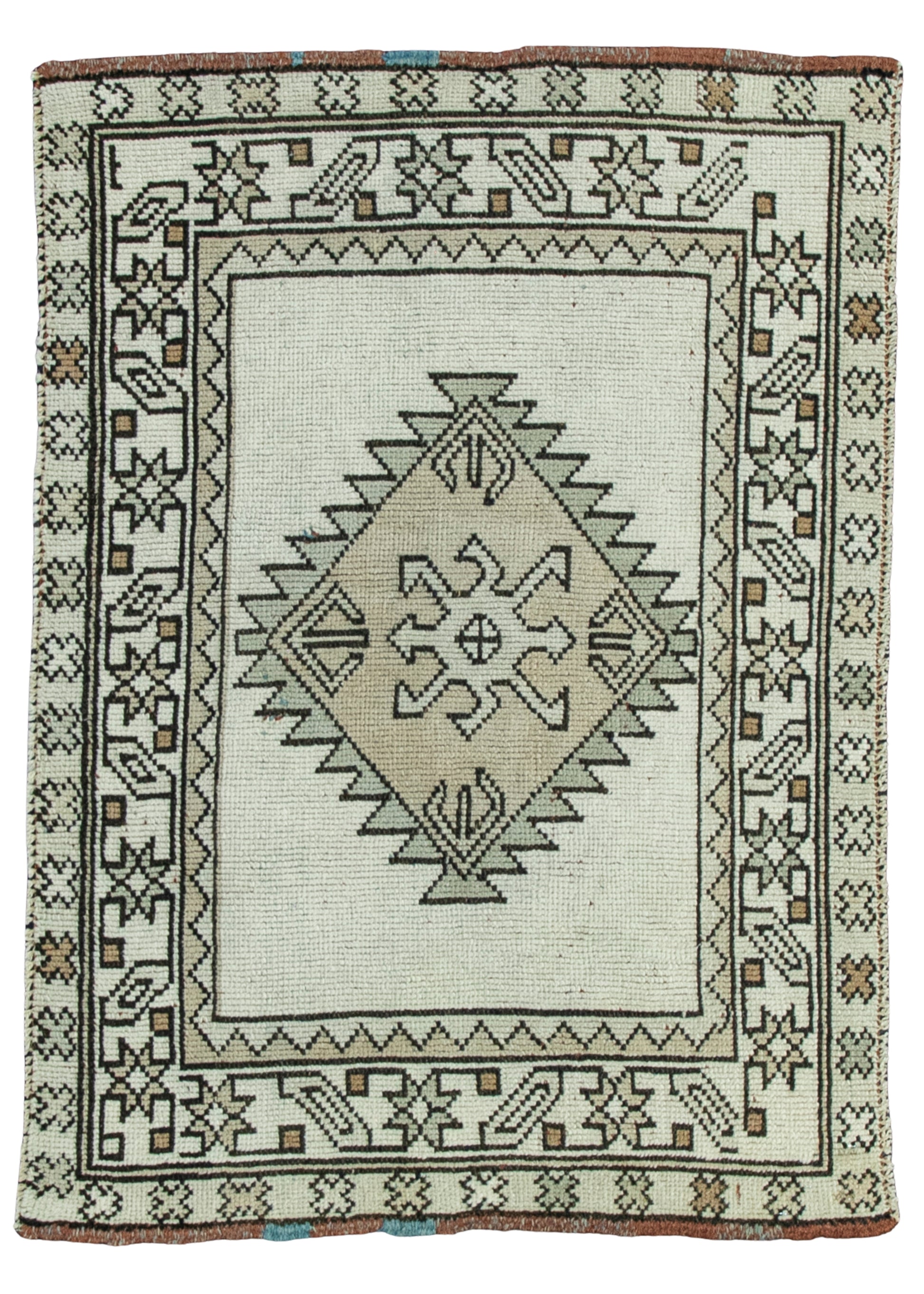 Turkish Vintage Rug  2'6" x 3'5" #20672