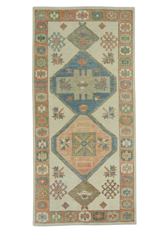 Turkish Oushak Rug 3'10" x 8'2" #18029