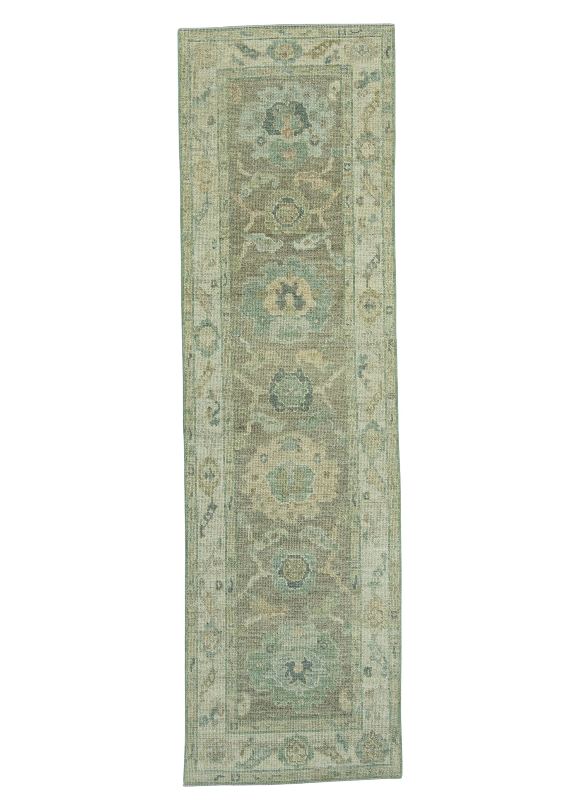 Turkish Oushak Rug 2'5" x 8'7" #19269