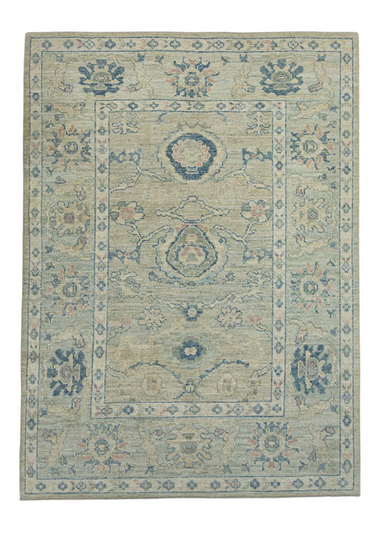 Turkish Oushak Rug 5'1" x 7' #17833