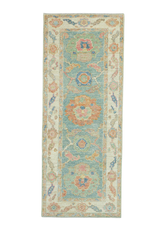 Turkish Oushak Runner Rug 2'3" x 5'8" #17258